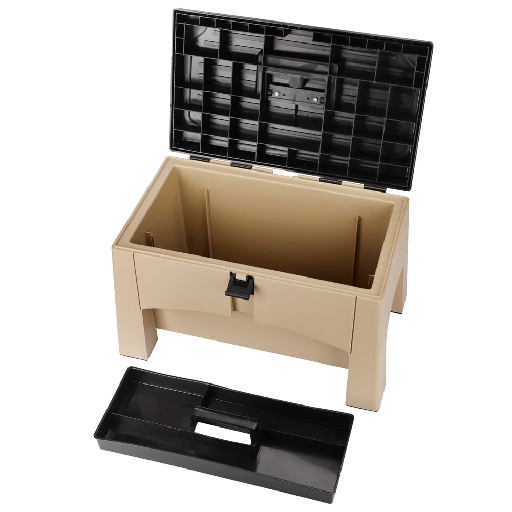 Aufbewahrungsfach des Yolco ST2 Sand Hockers