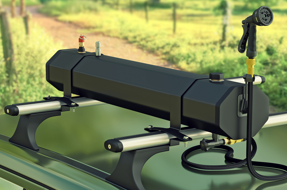 Camping mit Yolco WT18 Solardusche