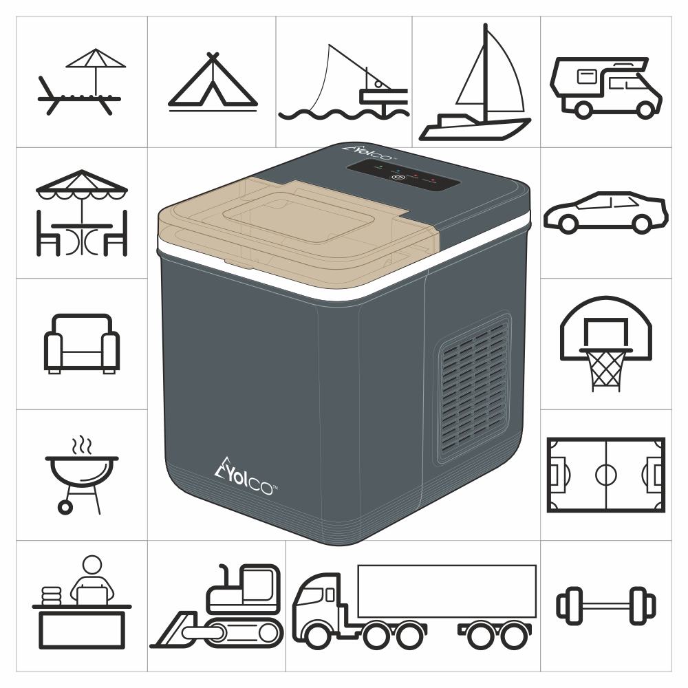 Yolco ICM1 Carbon Eiswürfelmaschine