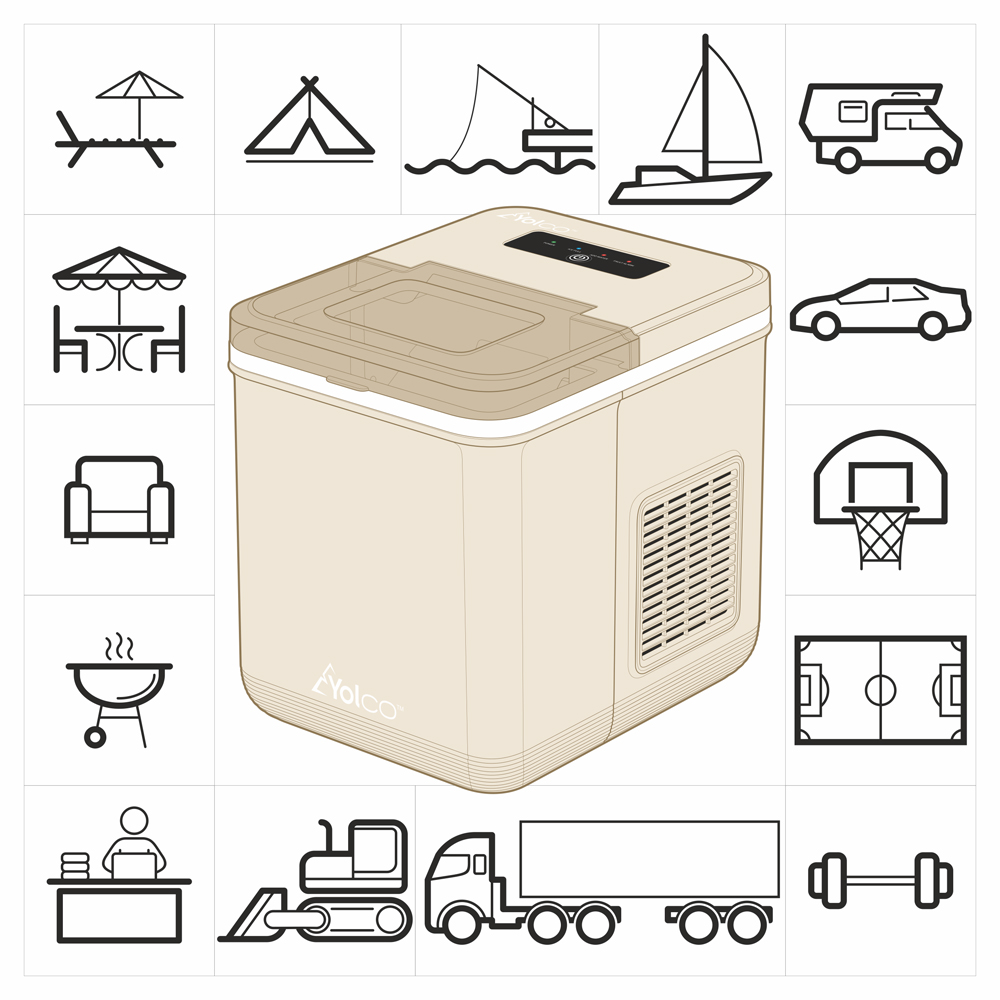 Yolco ICM1 Cream Eiswürfelmaschine