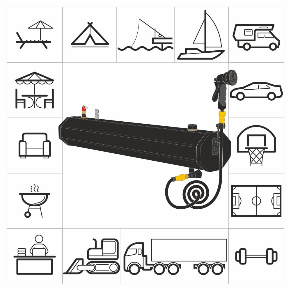 Yolco WT18 Solardusche Wassertank